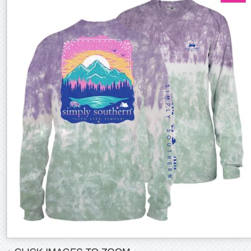 Simply Southern Mountains Tie Dye T-shirt